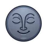 😌 พระจันทร์, หน้า, อิโมจิ, สงบ, หลับ, เงียบสงบ, กลางคืน telegram sticker