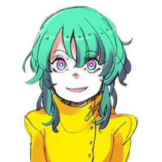 😄 Anime, Manga, Chica, Dibujos animados, Personaje, Arte, Dibujo telegram sticker