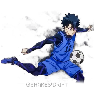⚽️ @SHARES DRIFT Anime, Football, Blue Lock, Manga whatsapp sticker