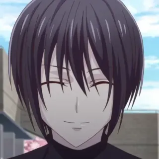 🕸 Yuki Sohma Fruits Basket Anime, Manga, Yuki Sohma, Fruits Basket, Personaggio, Ritratto, Sorridendo telegram sticker