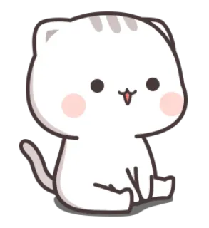 😸 gato, gatito, lindo, animal, mascota, dibujos animados telegram sticker