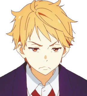 😠 Animé, Dessin animé, Expression faciale, Portrait, Homme, En colère telegram sticker