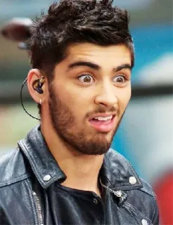 😝 Zayn Malik 泽恩·马利克, 单向乐队, 歌手, 名人, 肖像, 鬼脸 telegram sticker