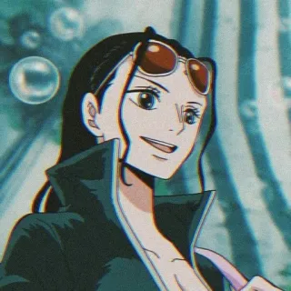 🌟 Nico Robin One Piece anime, manga, one piece, nico robin, character, glasses, woman telegram sticker