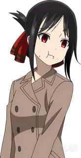 😠 Kaguya Shinomiya Kaguya-sama: Love Is War аниме, кагуя, кагуя-сама, любовь это война, шиномия, мультфильм telegram sticker