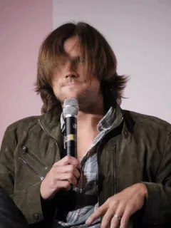 😑 man, microphone, interview, actor telegram sticker