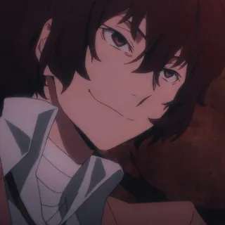 📜 Dazai Osamu Bungou Stray Dogs Anime, Dazai, Bungo Stray Dogs, Osamu Dazai, Grinsen telegram sticker