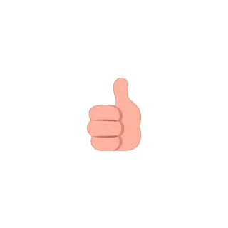👍 thumb, approval, like, gesture, hand telegram sticker