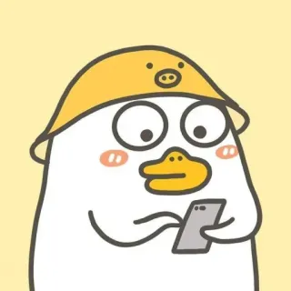 💨 anatra, cartone animato, animale, carino, emoji, adesivo whatsapp sticker