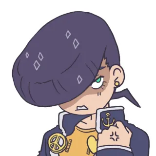 😡 Josuke Higashikata JoJo's Bizarre Adventure Anime, Manga, Josuke, Jojo, Diamant, Personnage telegram sticker