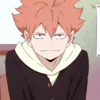 🏐 Hinata Shoyo Haikyuu!! anime, haikyuu, hinata shoyo, dessin animé, garçon, manga whatsapp sticker