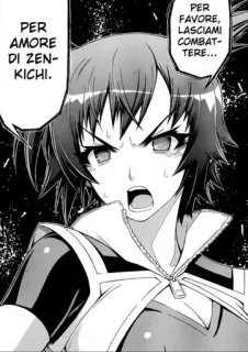 👊 PER AMORE DI ZENKICHI.
PER FAVORE, LASCIAMI COMBATTE RE... Anime, Manga, Frau, Kampf, Italienisch telegram sticker