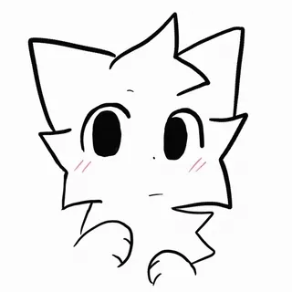 😳 cat, cute, animal, cartoon, kawaii telegram sticker