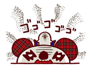 🐼 ゴゴゴゴゴ Manga, Anime, Japoński, Onomatopeja, Kreskówka telegram sticker