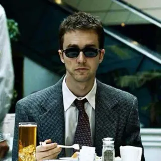 😎 Fight Club Бойцовский клуб, Тайлер Дёрден, Брэд Питт, Культовое кино, Фильм, Дэвид Финчер telegram sticker