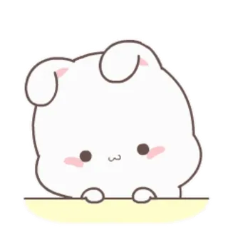 👌 lindo, conejo, kawaii, animal, pegatina telegram sticker
