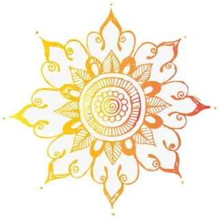 🎨 花, マンダラ, フローラル, デザイン, パターン, オーナメント, アート, 装飾 telegram sticker