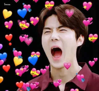 👑 person, heart, love, kpop, affection telegram sticker