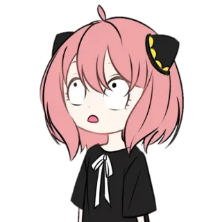 😶 Anya Forger Spy x Family Anime, Manga, Anya, Spy x Family, süß, lustig telegram sticker