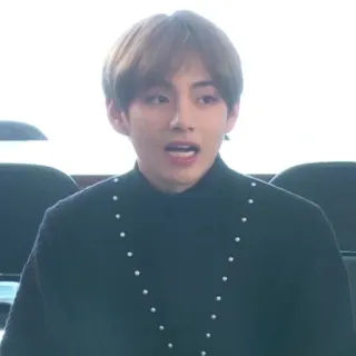 🔚 V person, mann, idol, sänger, kpop whatsapp sticker