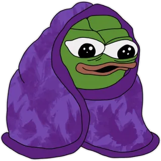 🥶 Pepe the Frog Pepe, kikker, meme, verdrietig telegram sticker