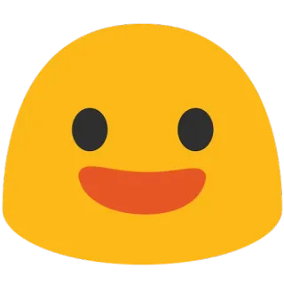 😃 Emoji, Uśmiech, Szczęśliwy, Twarz, Żółty, Żel telegram sticker