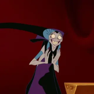 🍂 Yzma The Emperor's New Groove Yzma, Disney, villana, El emperador y sus locuras, dibujos animados telegram sticker