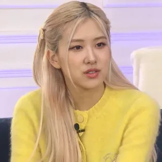 🍐 Rosé Rosé, Blackpink, K-Pop, cantante, ídolo, retrato telegram sticker