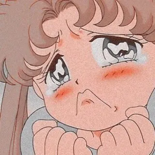 🖤 Sailor Moon Anime, Manga, Cartoni animati, Sailor Moon, Triste, Piangendo telegram sticker
