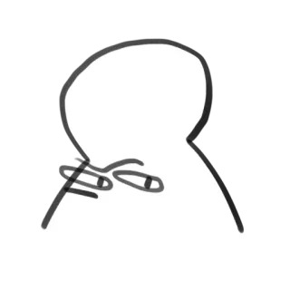 😠 strichmännchen, zeichnung, cartoon, minimalistisch, einfach, abstrakt telegram sticker