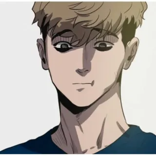 😗 personaje, anime, manga, ilustración, arte telegram sticker