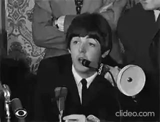 😑 Paul McCartney clideo.com музыкант, The Beatles, певец telegram sticker