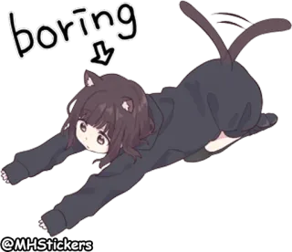 @MHStickers Kurumi Chan 3 telegram stickers