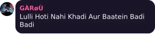 💜 Lulli Hoti Nahi Khadi Aur Baatein Badi Badi telegram sticker