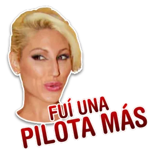👸 FUÍ UNA PILOTA MÁS telegram sticker