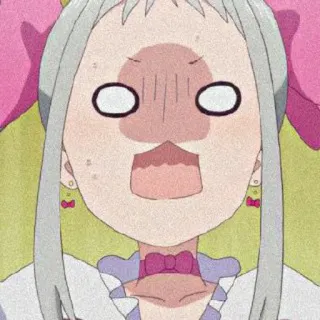 🌱 Anime, Terkejut, Kaget, Ekspresi Berlebihan, Kartun, Animasi whatsapp sticker