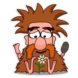 🤗 Cartoon, Blume, Figur, Illustration, Sticker telegram sticker