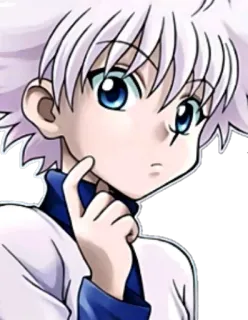 😕 Killua Zoldyck Hunter x Hunter アニメ, キルア, Hunter x Hunter, キャラクター, ゾルディック telegram sticker