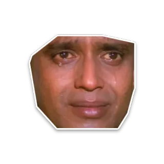 😢 triste, chorar, emocional, ator, rosto telegram sticker