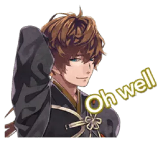 😅 Oh well anime, manga, character, illustration, sticker, expression, attitude telegram sticker