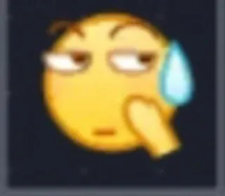 😓 Emoji, Keringat, Khawatir, Ekspresi telegram sticker