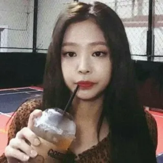 😕 vrouw, portret, drankje, drankje, koffie, persoon telegram sticker