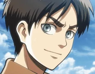 ๐ Eren Yeager Attack on Titan Eren Yeager, Attack on Titan, anime, manga, character telegram sticker
