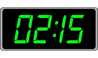 📟 02:15 clock, time, digital, numbers telegram sticker