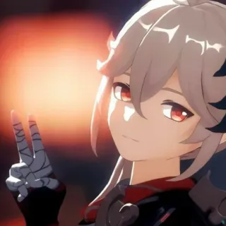 😋 Kaedehara Kazuha Genshin Impact Anime, Jeu vidéo, Personnage, Kazuha, Genshin Impact telegram sticker