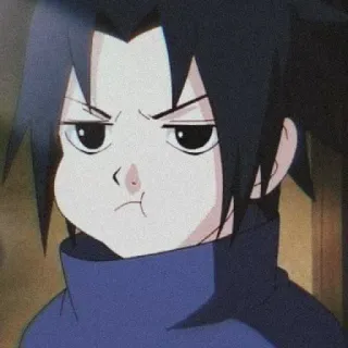 😤 Sasuke Uchiha Naruto anime, dibujos animados, divertido, chibi, sasuke, lindo telegram sticker