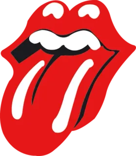 😁 usta, język, czerwony, rolling stones, logo, zespół telegram sticker