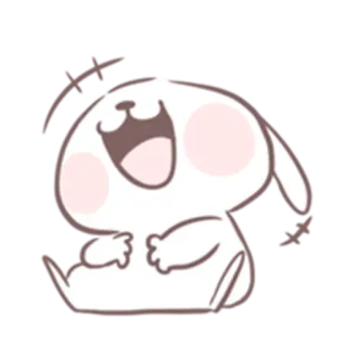 😂 귀여운, 행복한, 만화, 개, 동물 telegram sticker