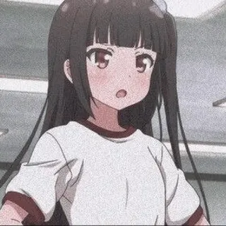 😮 Anime Mädchen, Schuluniform, Cartoon, Süß, Weiblich, Manga telegram sticker