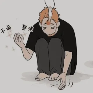 🐾 干净 整洁 limpeza, brilhante, limpo, estilo anime telegram sticker